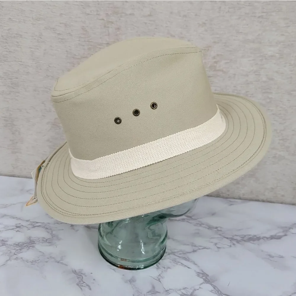 Panama Jack Men's Tan Canvas Hat Safari